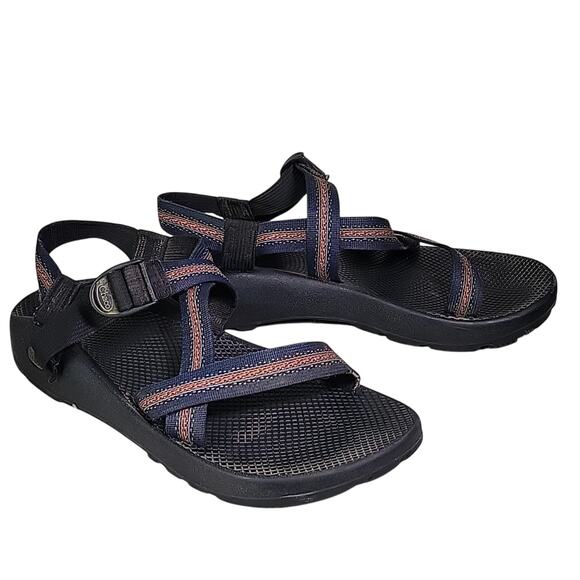 Chaco Z/1 Unaweep Sandals Classic Vibram Orange Navy Mens 13 - Picture 1 of 14